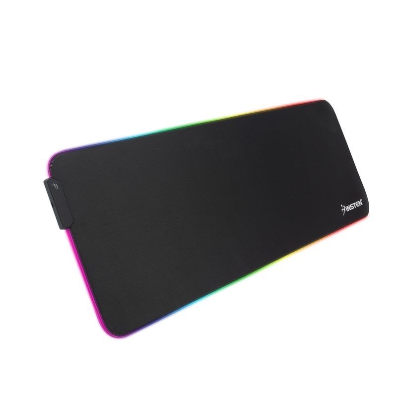 Insten - Rgb Mouse Pad Gaming Xxl Extended, Led Soft Cloth With 4 Usb Hub  Mat, Ergonomic Anti-slip Rubber Base, White 31.5 X 12 X 0.12 In : Target